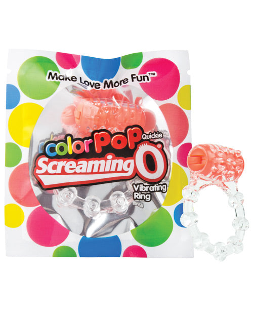 Screaming O CPSO-OR Quickie Vibrating Ring, Orange, Disposable
