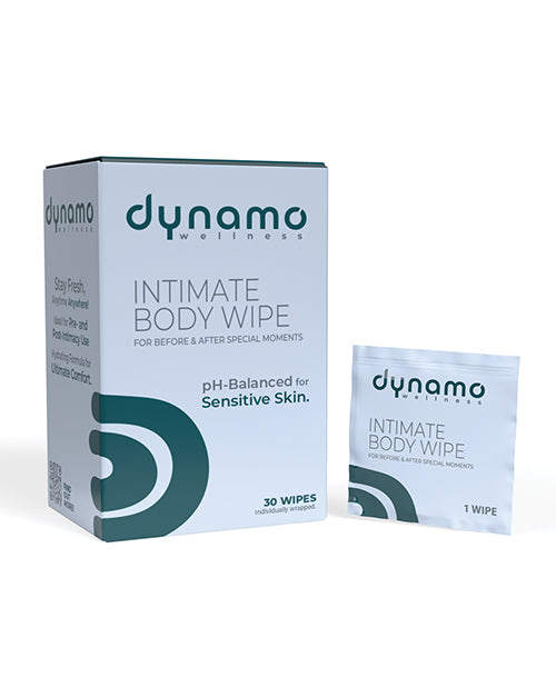 Screaming O DWIW-30 Dynamo Wellness Intimate Body Wipes, 30 Pack