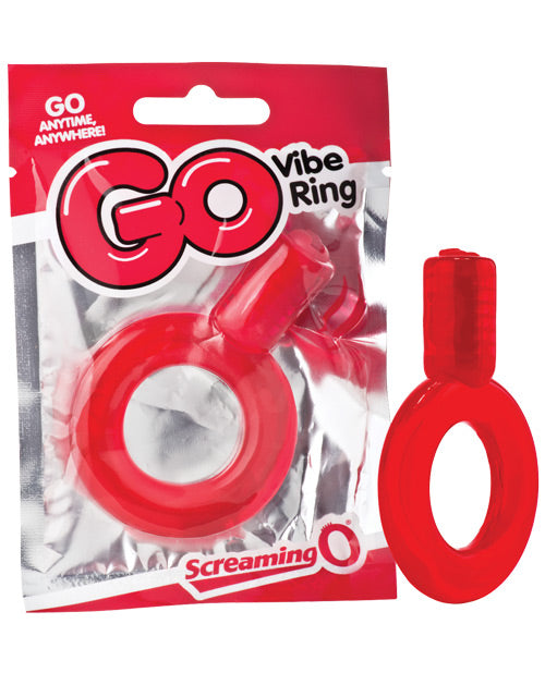 Screaming O GO-R GO Vibe Ring, Red, 13,500 RPM Vibrator