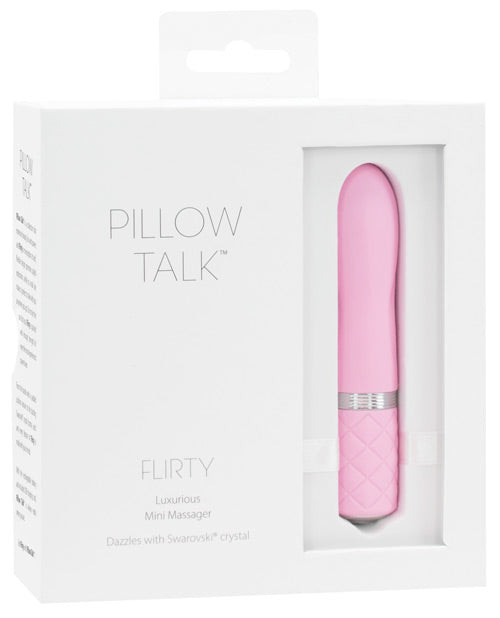B.M.S. Enterprises 26616 Pillow Talk Flirty Bullet Vibrator, Pink Silicone, 4.3"