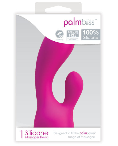 B.M.S. Enterprises 30534 PalmBliss Silicone Attachment, Pink, Dual Tip