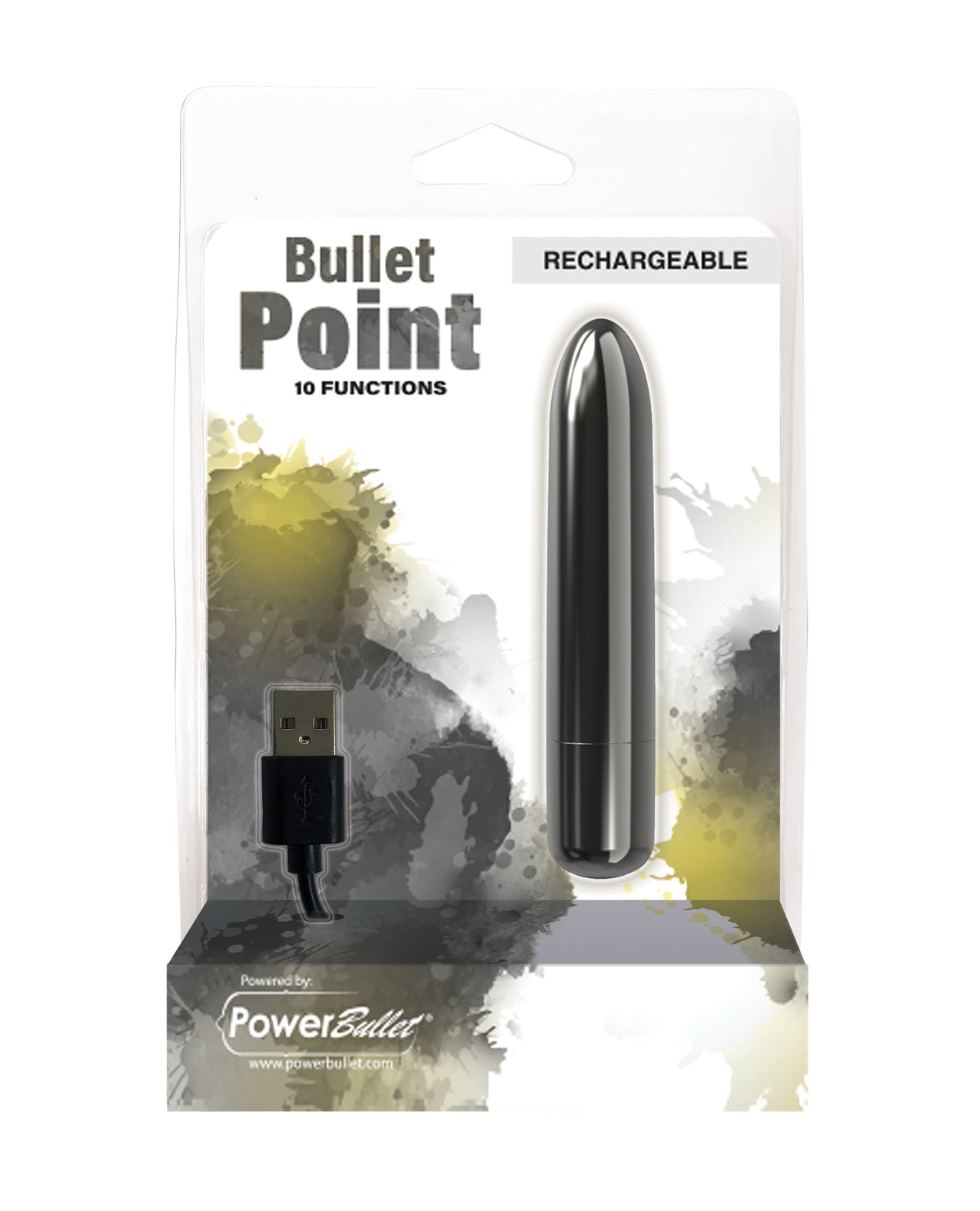B.M.S. Enterprises 56511 Bullet Point Rechargeable Bullet, 10 Functions
