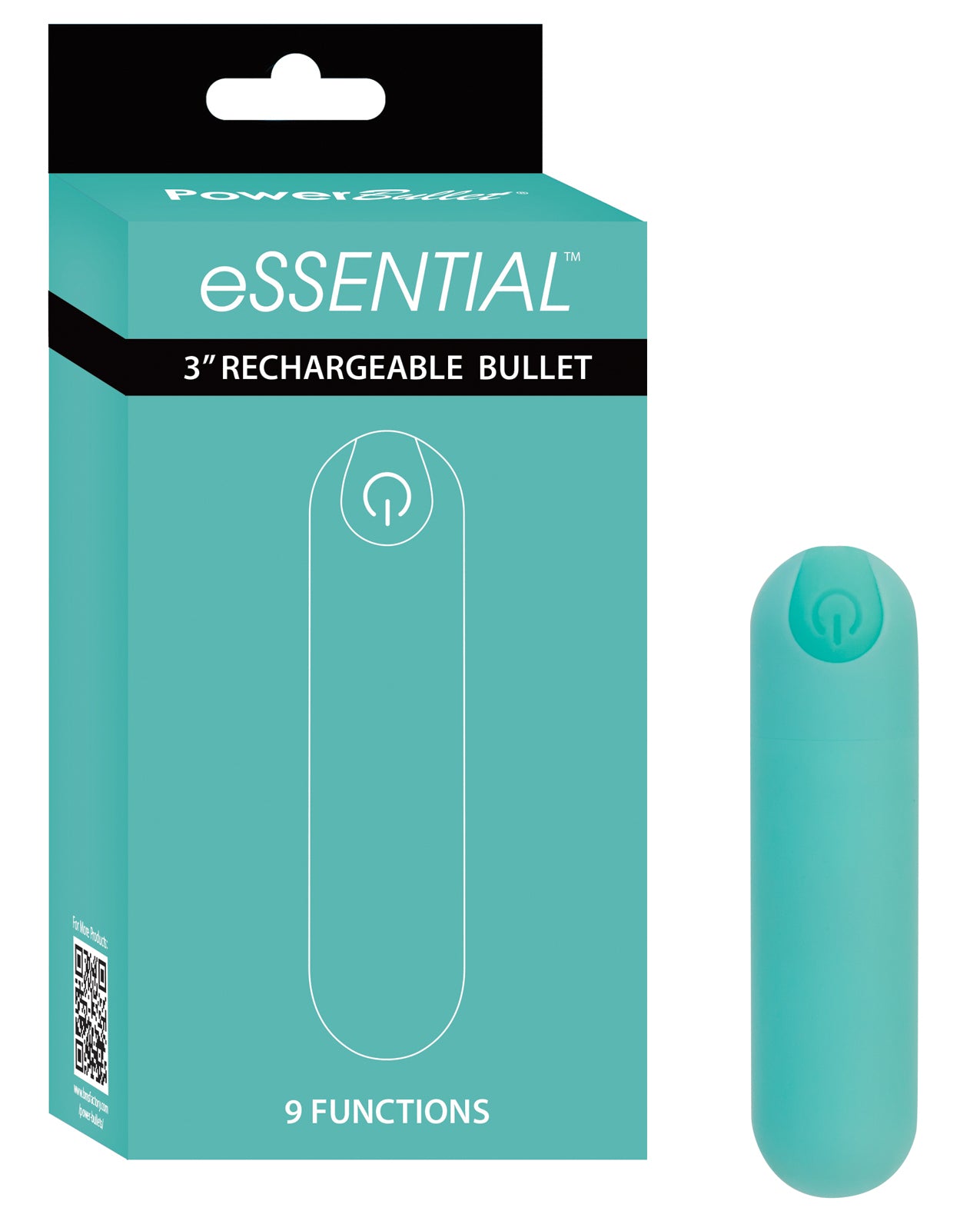 B.M.S. Enterprises 5719-3 Essential Power Bullet, Teal, 9 Functions