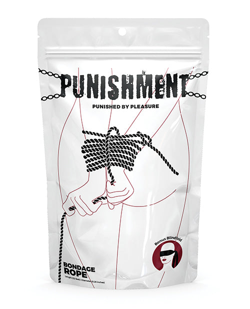 B.M.S. Enterprises 57809 Punishment Bondage Rope, Black, 32 ft
