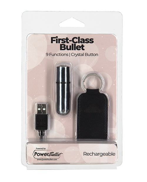 B.M.S. Enterprises Rechargeable Bullet, 9 Functions, Silver