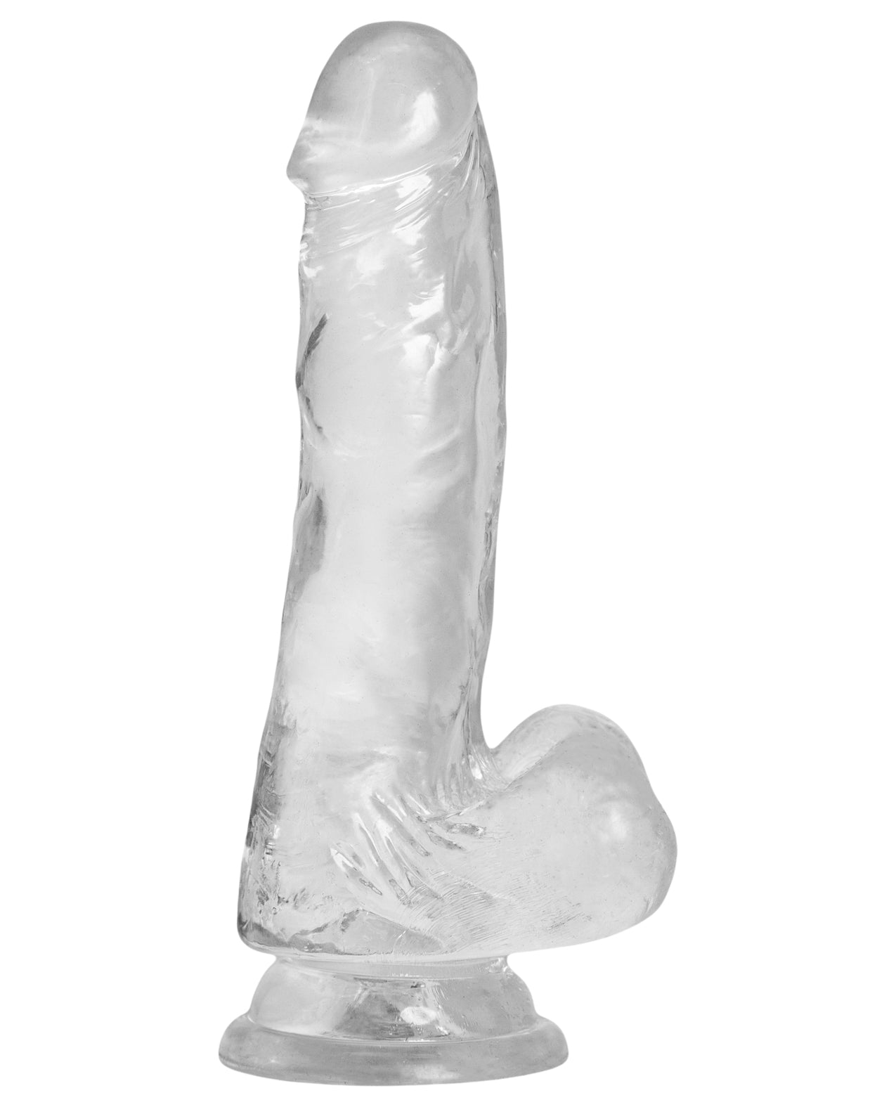 B.M.S. Enterprises 862-20 Crystal Addiction 7-inch Dong, Clear TPE Suction Cup