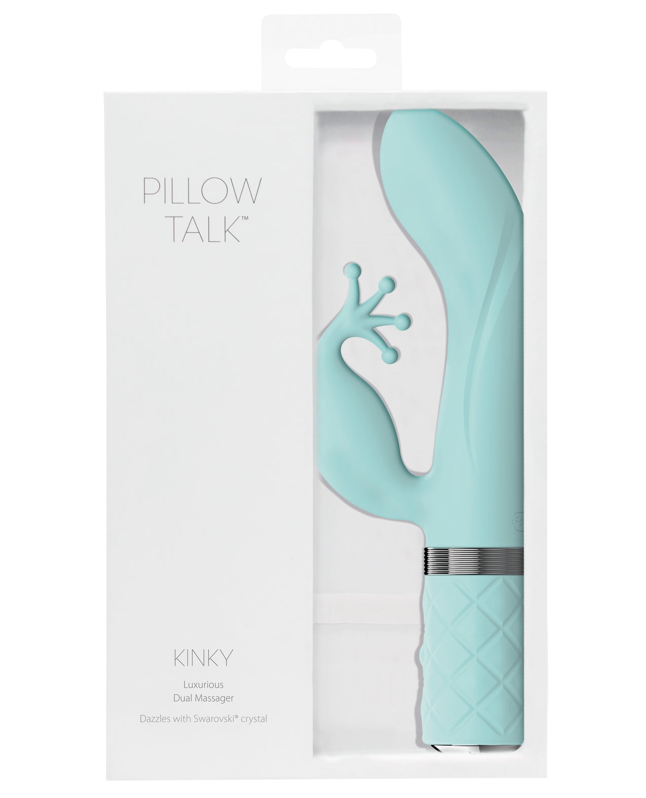 B.M.S. Enterprises 96619 Pillow Talk Kinky, Dual Motor Silicone 8.5"