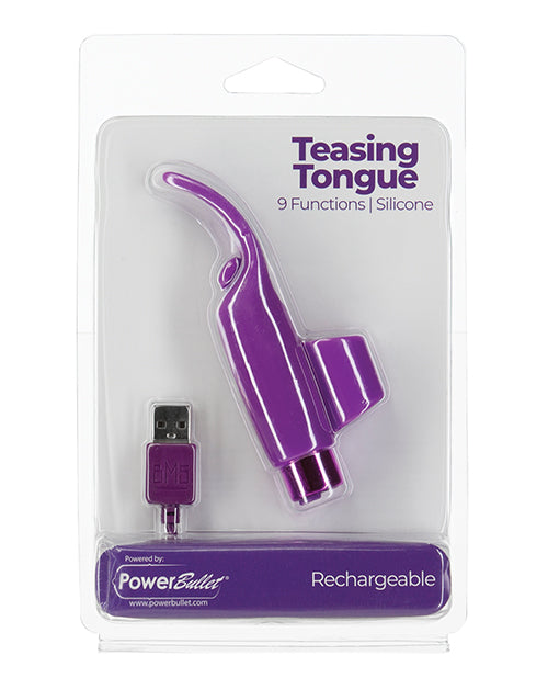 B.M.S. Enterprises 98315 Teasing Tongue Vibrator, 9 Functions, Purple