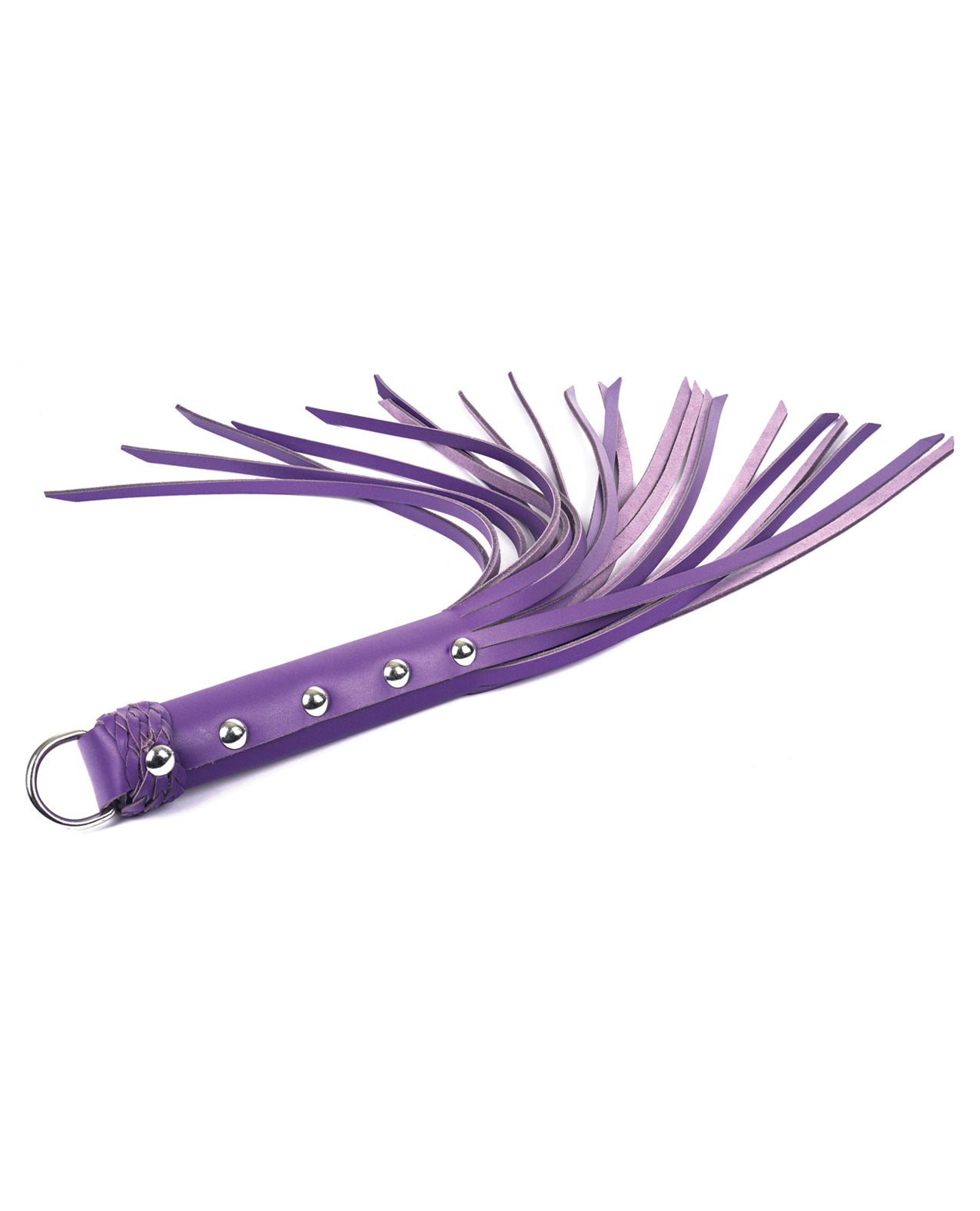 Spartacus 20" Leather Strap Whip Flogger, Purple