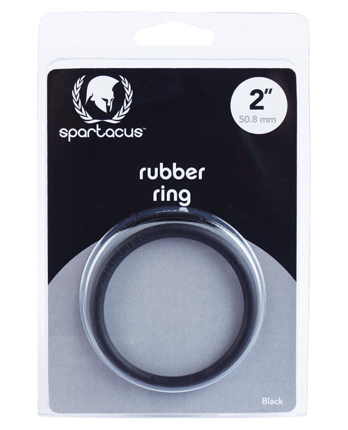 Spartacus BSPR-13 2" Rubber Cock Ring - Black