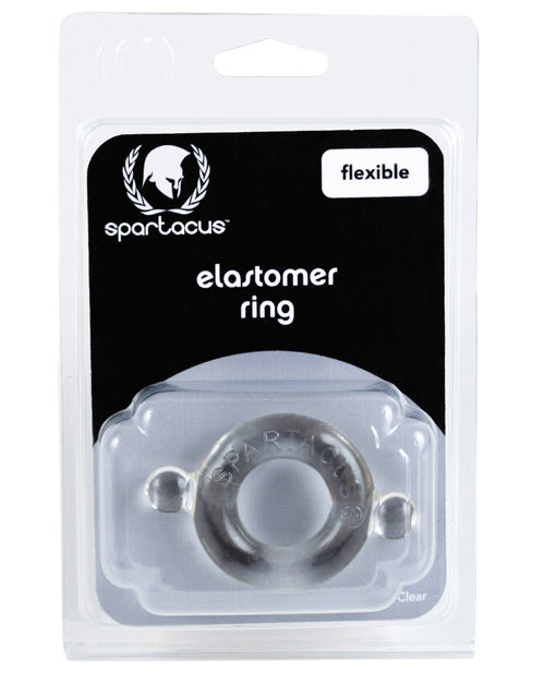 Spartacus BSPR-85 Elastomer Cock Ring, Clear