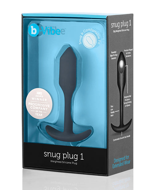 COTR Inc BV-007 BLK Weighted Snug Plug 1, 55g, Black