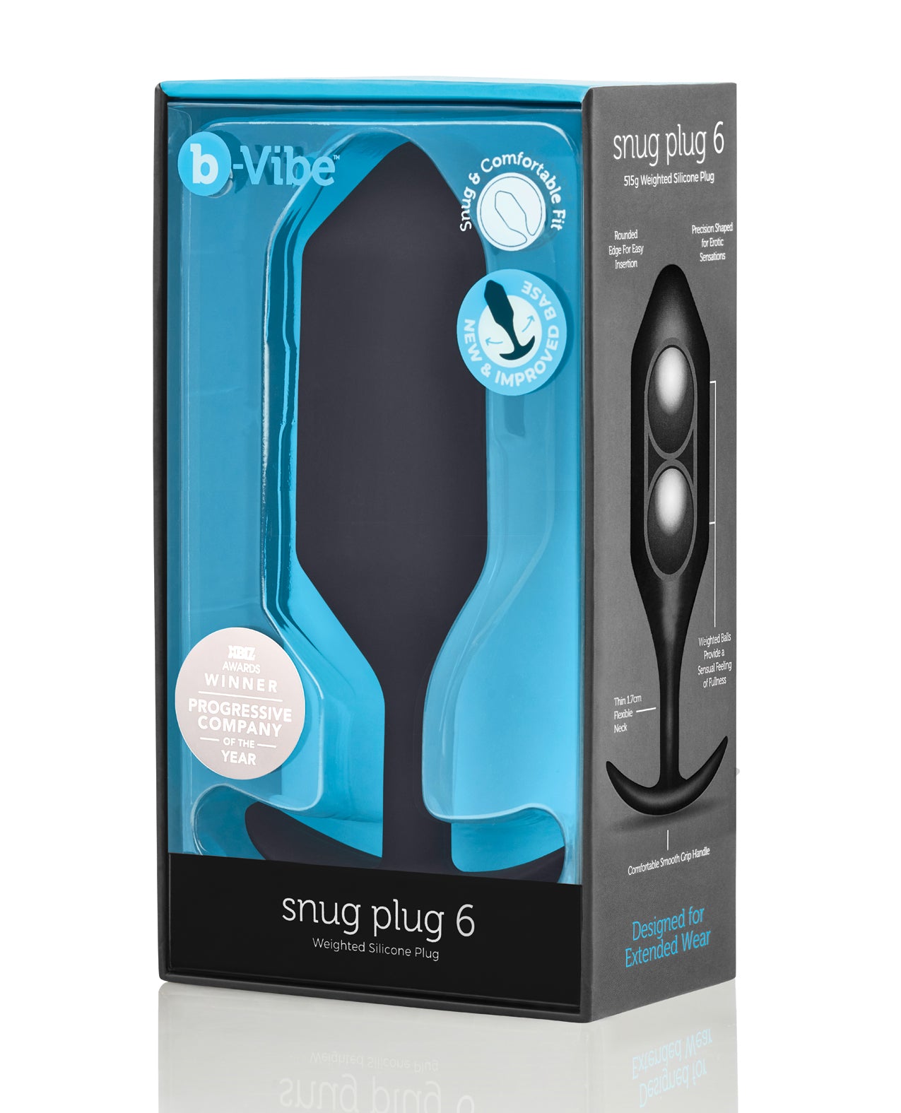 COTR Inc BV-029 BLK b-Vibe Weighted Snug Plug 6, 515g, Black