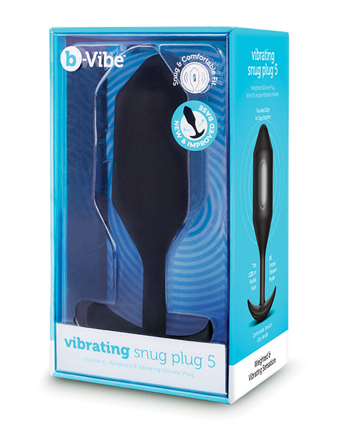 COTR Inc BV-036 BLK b-Vibe XXLarge Vibrating Snug Plug, Silicone