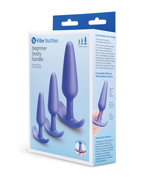 COTR Inc BV-111 b-Vibe Beginner Booty Bundle, 3-Piece Silicone Set