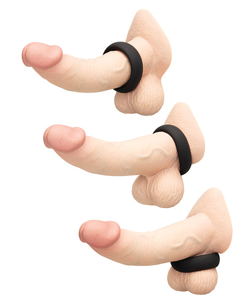 b-Vibe Snug Ring 40 mm Soft Stretch Silicone Cock Ring - Black