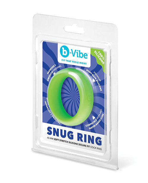 b-Vibe Snug Ring 45 mm Silicone Anatomy Ring, Green