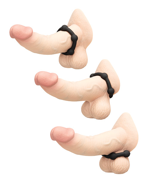 b-Vibe Snug Ring Orbit Nubby Silicone Cock Ring, Model BV-129