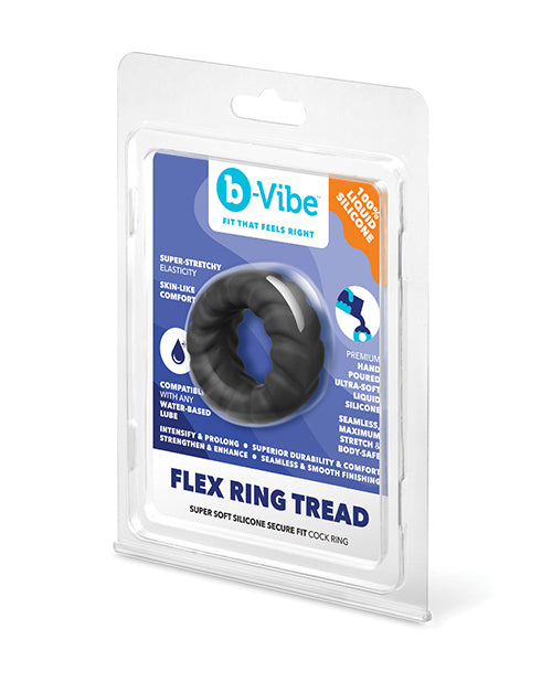 b-Vibe Flex Ring Tread Silicone Enhancement Ring, Model BV-142