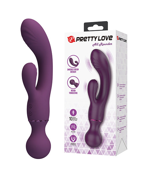 Pretty Love All Rounder Rabbit Vibrator, Purple