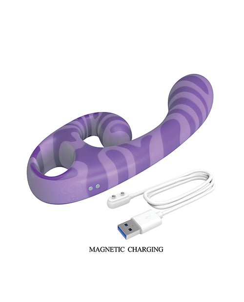 Pretty Love Sumner Rabbit Dual-Ended Vibrator, Purple