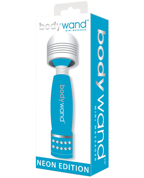 Xgen BW117 Bodywand Neon Mini, Vibrating Massager, Neon Blue, 4 Inch