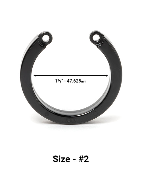 CB-X URING2BLK Cock Cage U-Ring #2, Black, 1 7/8 Inches