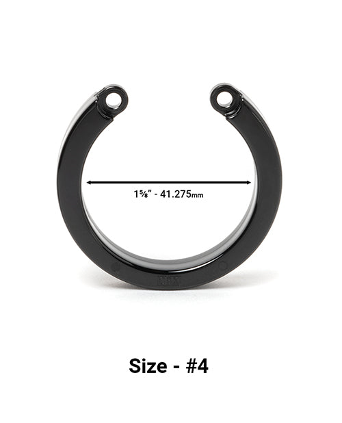 CB-X URING4BLK Cock Cage U-Ring #4, Black, 1 5/8 Inches