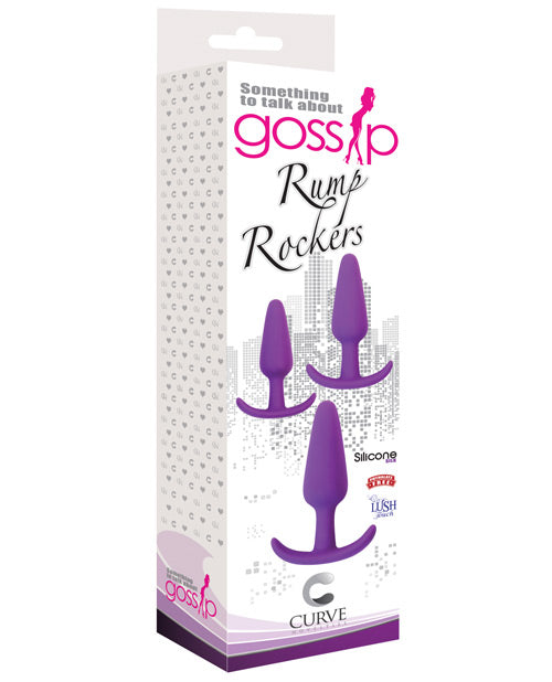 Curve CN-0104-04-40 Gossip Rump Rockers Anal Plug Trainer Set, Vibrating