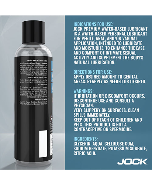 Jock Premium Water-Based Lubricant, 8 fl. oz.