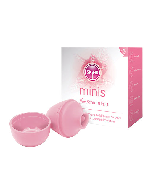 Creative Conceptions SKMTSE Scream Egg, Pink Silicone Vibrator