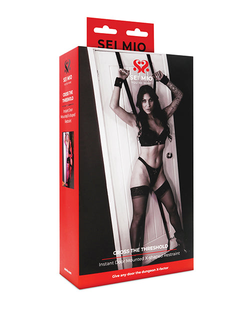 Creative Conceptions SM-059 Door Bondage Cross System, Metal/Nylon