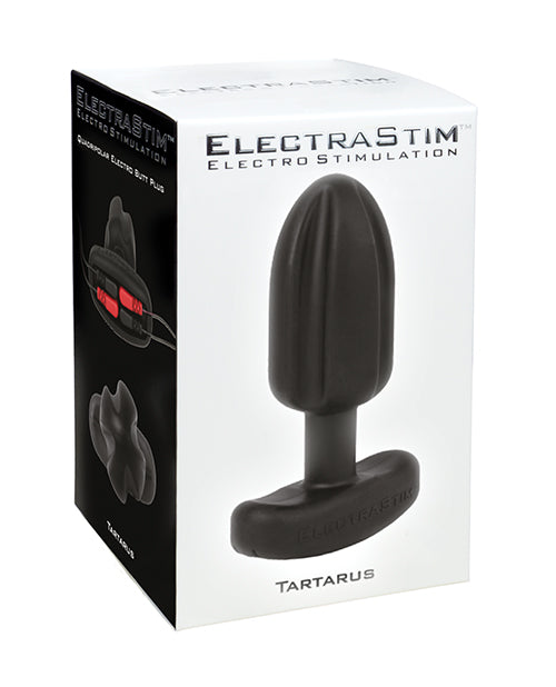 Cyrex ltd. EM3160 ElectraStim Silicone Noir Tartarus Butt Plug, Black