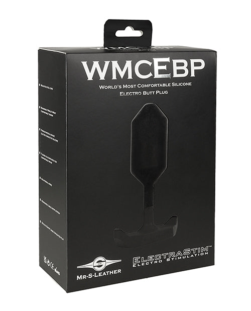 ElectraStim EM3910 Mr. S Leather Electro Butt Plug, Black