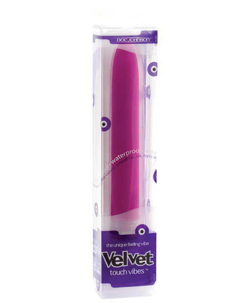 Doc Johnson 0340-03-BX Velvet Touch Vibe, Magenta, 7"