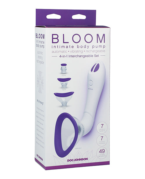 Doc Johnson Bloom Automatic Vibrating Pump, ABS/Silicone, 49 Sensations