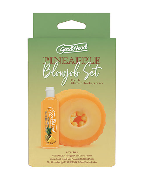 Doc Johnson 0682-41-BX Pineapple Stroker & Glide Set, 1 oz, TPE
