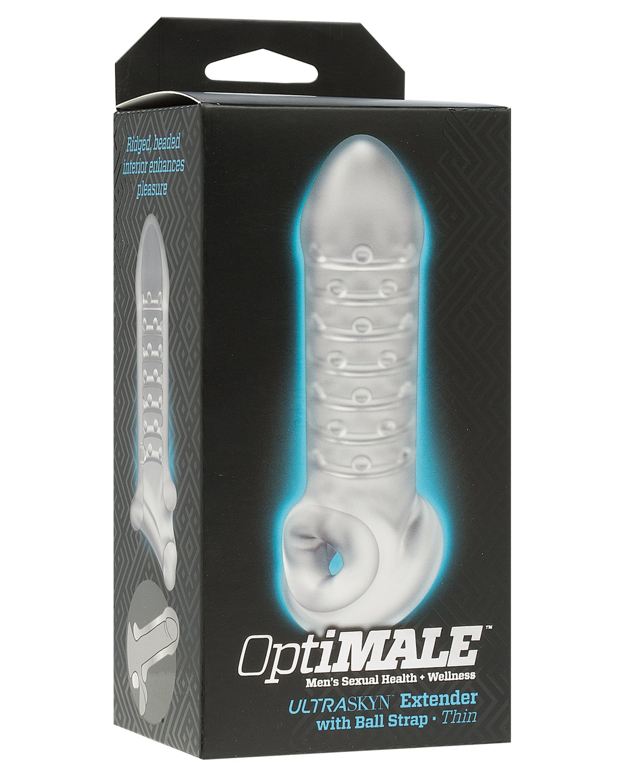 Doc Johnson 0690-42-BX OptiMale Extender w/Ball Strap Thin - Frost