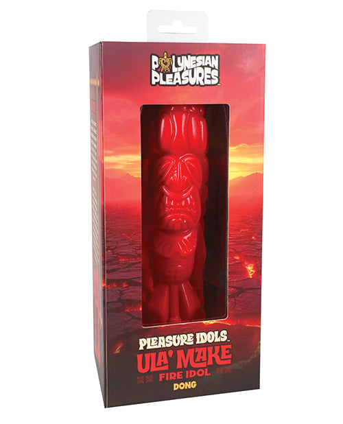 Doc Johnson 1000-34 Ula' Make Fire Red Silicone Pleasure Idol