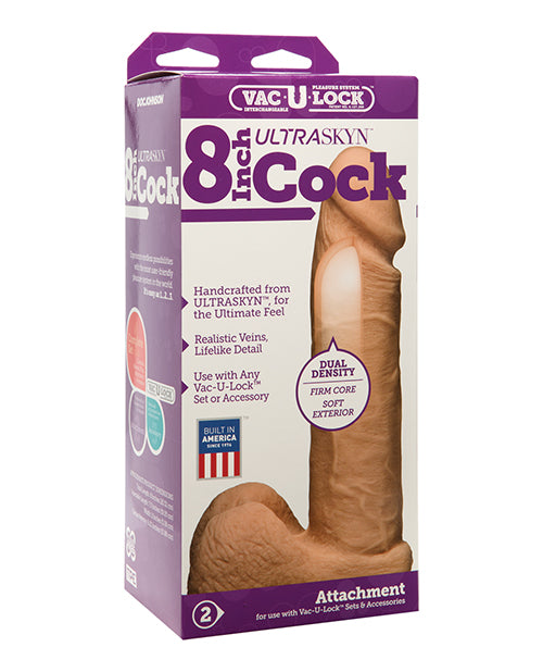 Doc Johnson 1015-22-BX ULTRASKYN Cock & Balls Attachment, 8 Inch Ivory