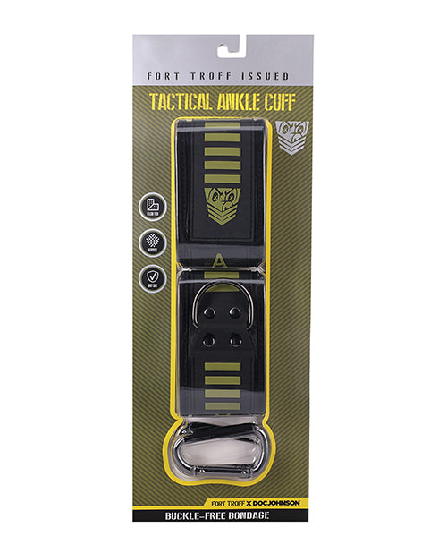 Doc Johnson Tactical Ankle Cuffs, Black/Green