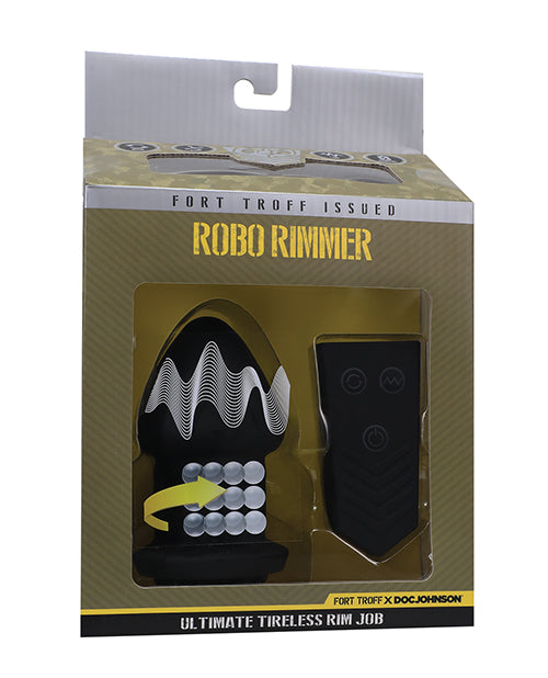 Doc Johnson Robo Rimmer X Vibrating Anal Plug, Rechargeable & Waterproof