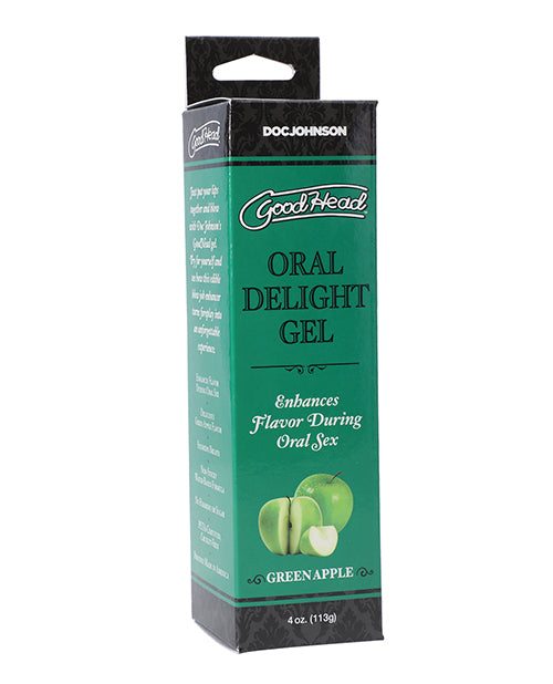 Doc Johnson 1360-07-BX GoodHead Oral Gel, 4 oz Green Apple