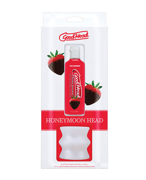 Doc Johnson GoodHead Honeymoon Head Kit w/ Stroker & Chocolate Strawberry Glide