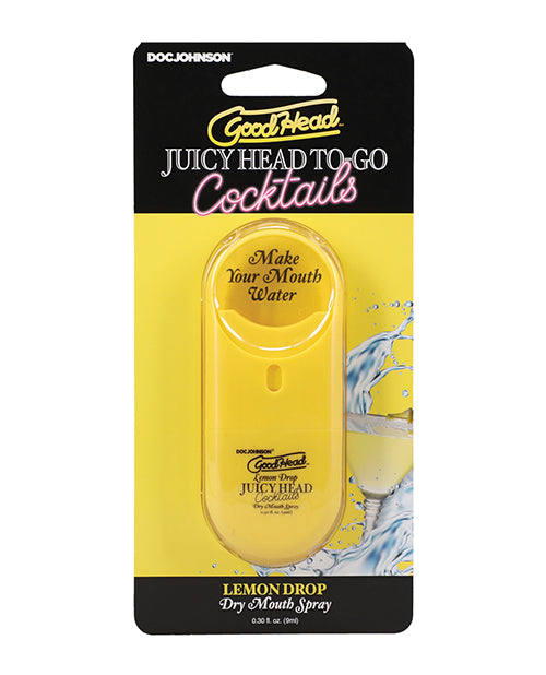 Doc Johnson 1363-65-CD GoodHead Juicy Head Cocktails Dry Mouth Spray, Lemon Drop