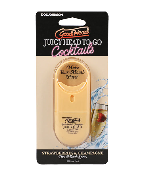 Doc Johnson 1363-66-CD GoodHead Dry Mouth, Strawberries & Champagne, Travel Size