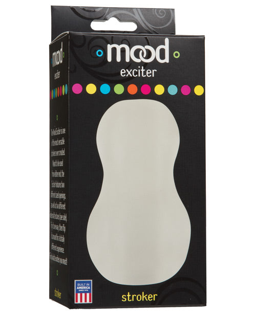 Doc Johnson 1471-09-BX Mood Exciter Stroker - Frost, Clear TPE