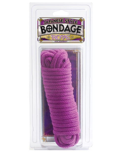 Doc Johnson 2100-01-CD Japanese Style Bondage Rope, Purple, 32ft