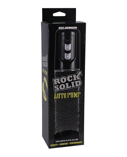 Doc Johnson 3705-05-BX Rock Solid Auto Penis Pump, Single-Speed Clear