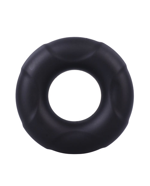 Doc Johnson 5004-02-BG Silicone Cock Ring, Black, Ultra-Stretchable